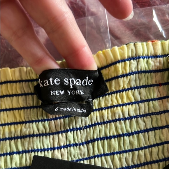 NWT Kate Spade Coastal Multicolor Plaid Maxi Dress - Size 6 - Picture 8 of 11